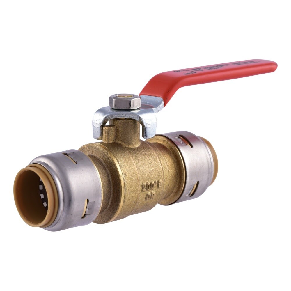 SharkBite UR22185 3/4 in. x 3/4 in. Max Push-to-Connect Quarter-Turn Ball Valve
