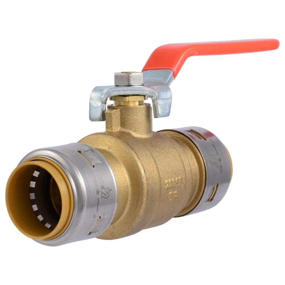SharkBite UR22223 Max 1 in. x 1 in. Push to Connect Brass Quarter Turn Ball Valve