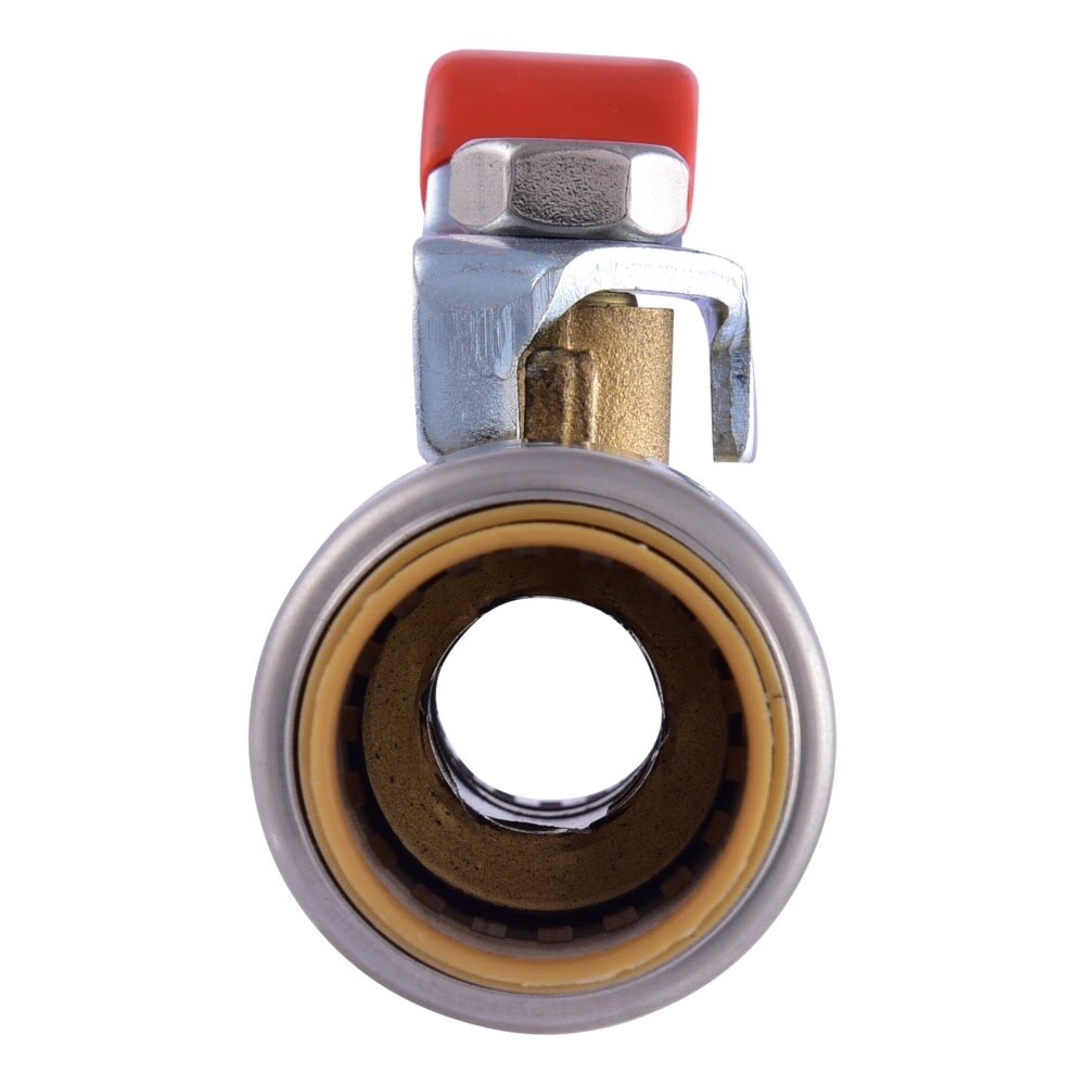 SharkBite UR22973 3/4 in x 1/2 in Max Push-to-Connect Quarter-Turn Reducing Ball Valve - 3