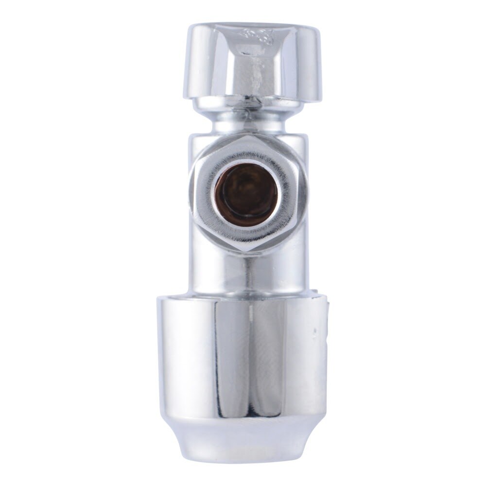 SharkBite UR23036 1/2 in. Push-to-Connect x 3/8 in. OD Compression Quarter Turn Angle Stop Valve - 3