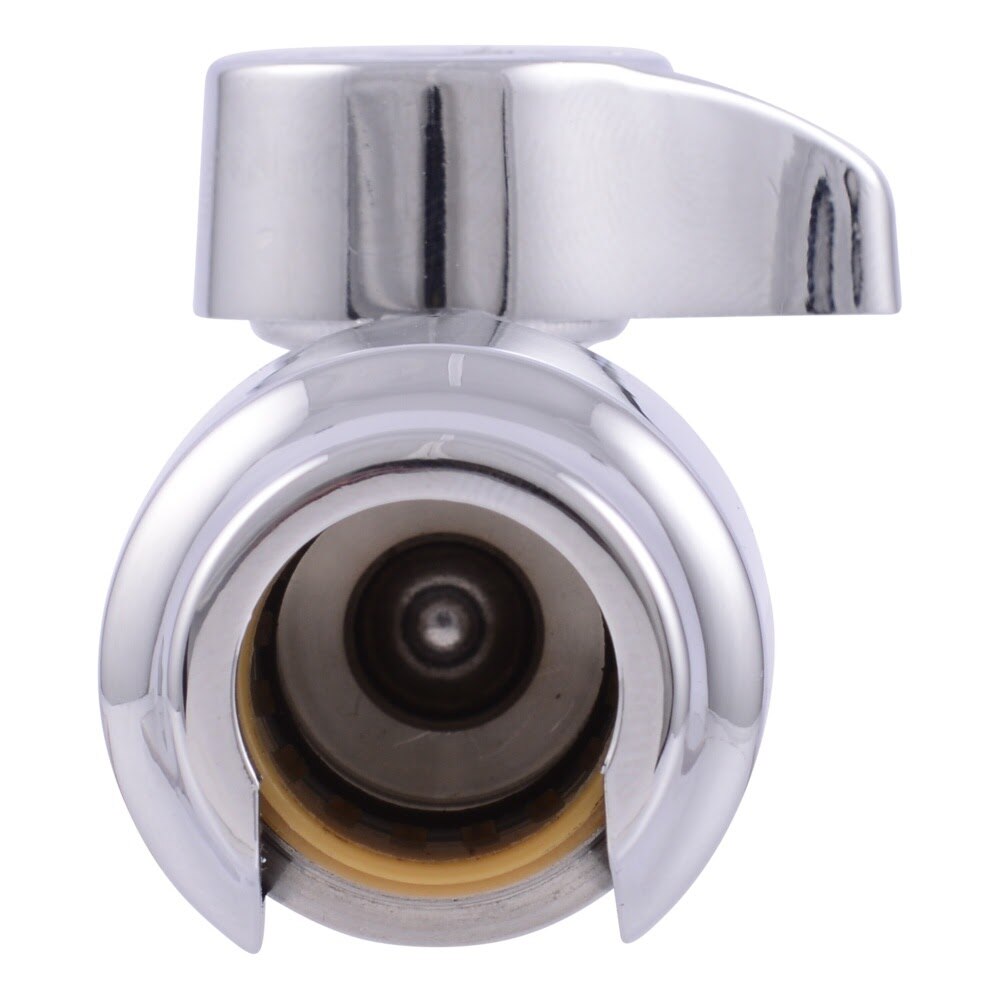 SharkBite UR24947 Half Inch Push to Connect x Half Inch MIP Quarter Turn Straight Stop Valve - 3