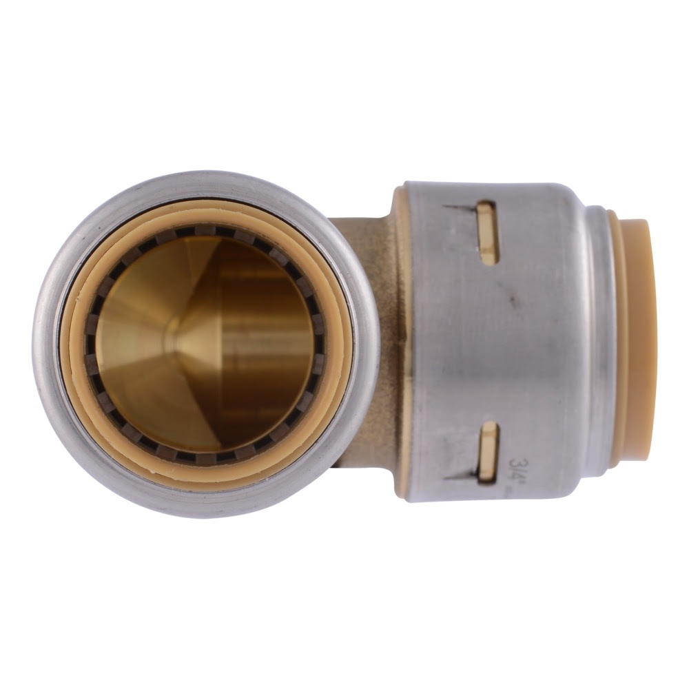 SharkBite UR256A 3/4 in. x 3/4 in. Max Push-to-Connect Brass 90 Degree Elbow Fitting - 3