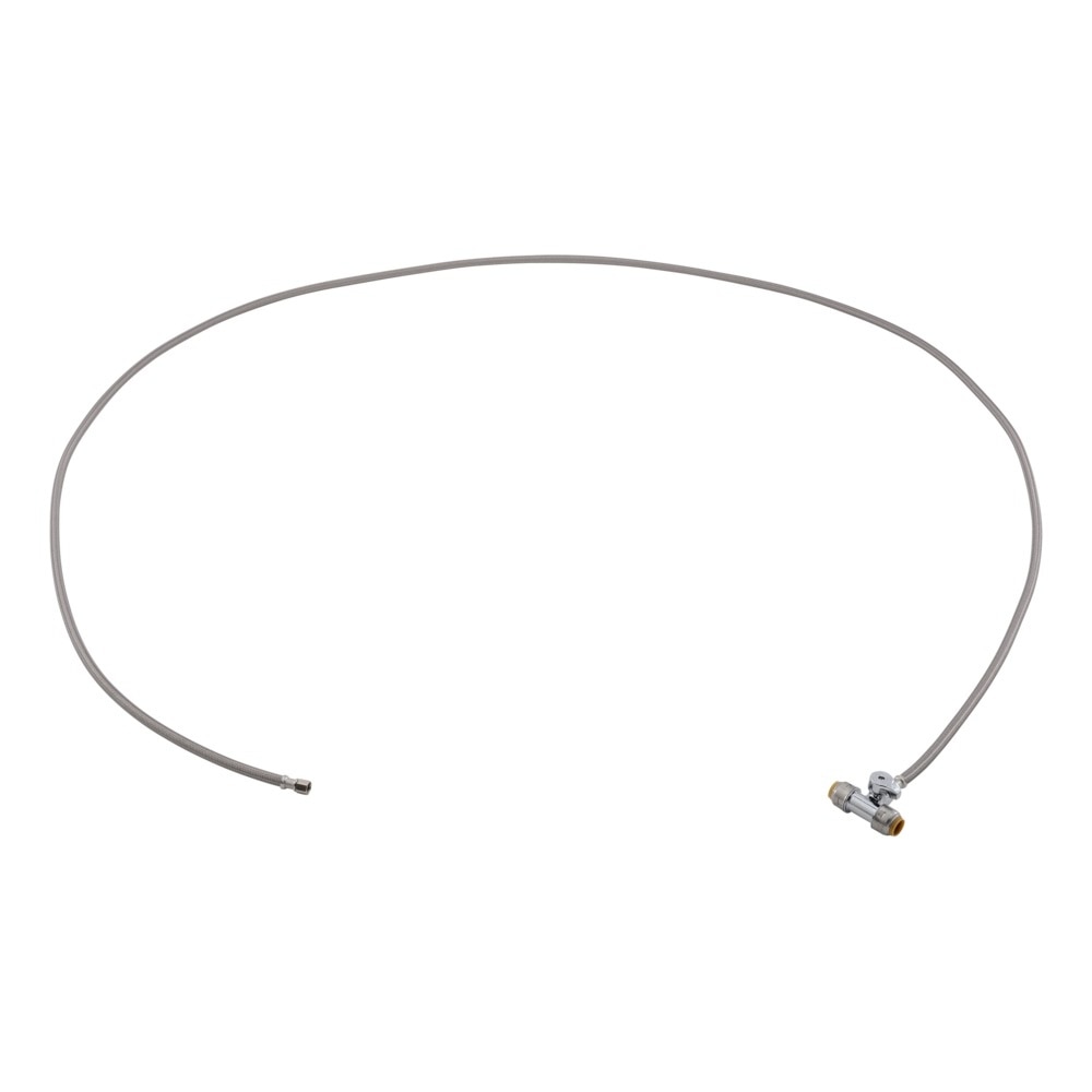 SharkBite UR26038 Max Ice Maker Connector with Tee Stop Valve 1/2 in x 1/4 in Comp 10 ft - 3
