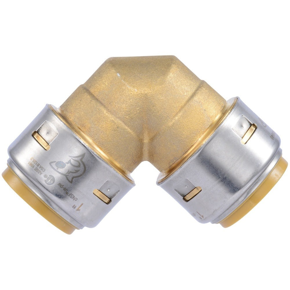 SharkBite UR260A 1 in. x 1 in. Max Push-to-Connect Brass 90 Degree Elbow Fitting - 2