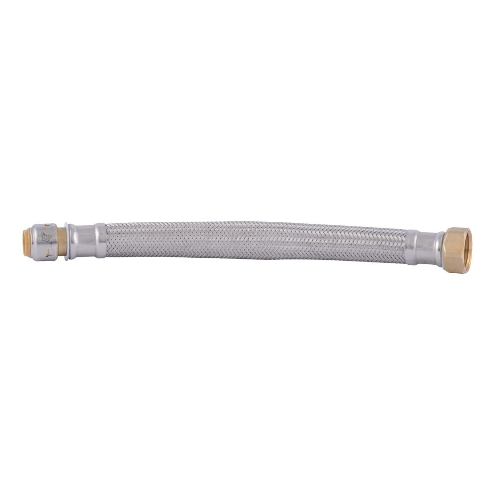 SharkBite UR3068FX12 1/2 in x 3/4 in FIP 12 in Stainless Steel Braided Water Heater Connector - 2