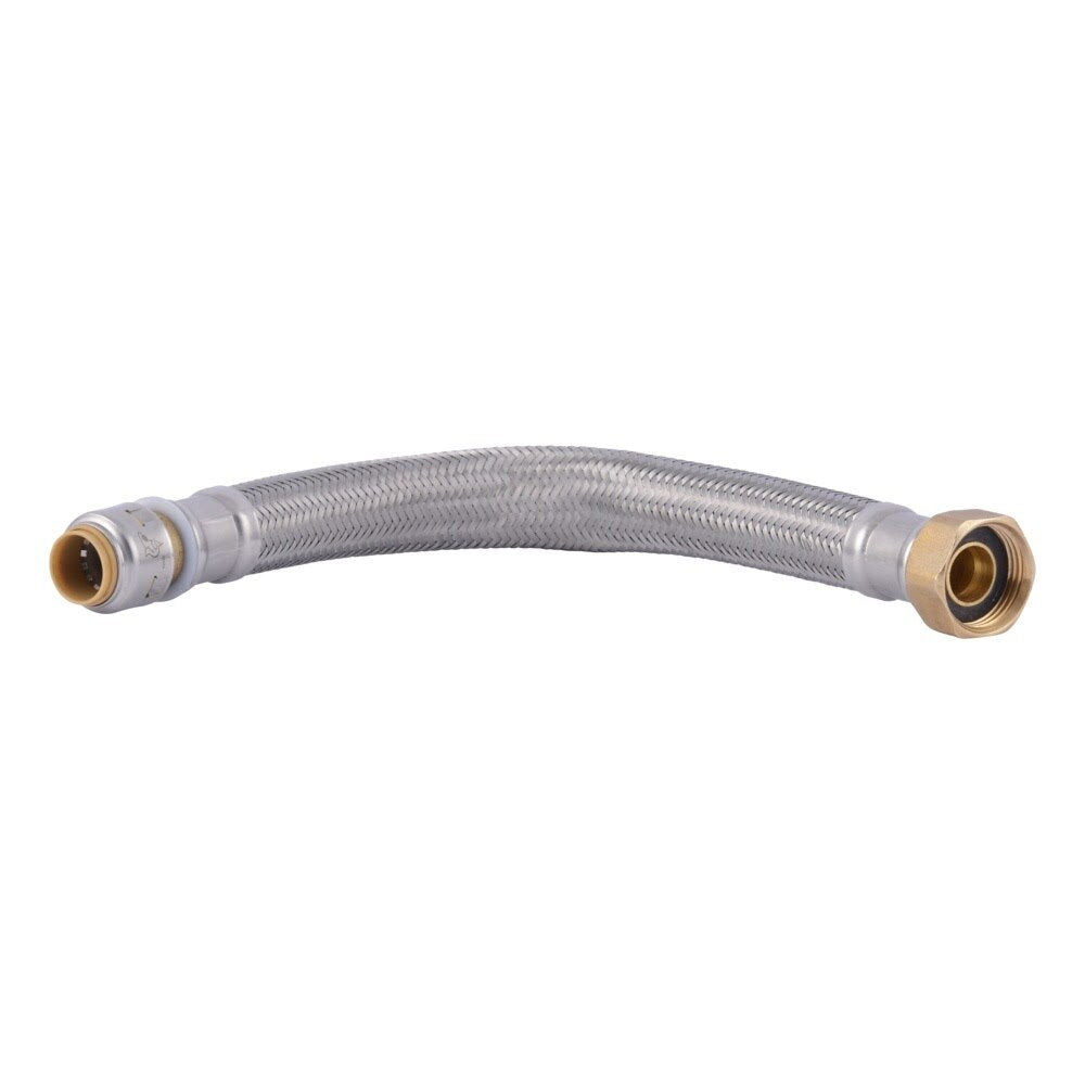 SharkBite UR3068FX12 1/2 in x 3/4 in FIP 12 in Stainless Steel Braided Water Heater Connector - 3
