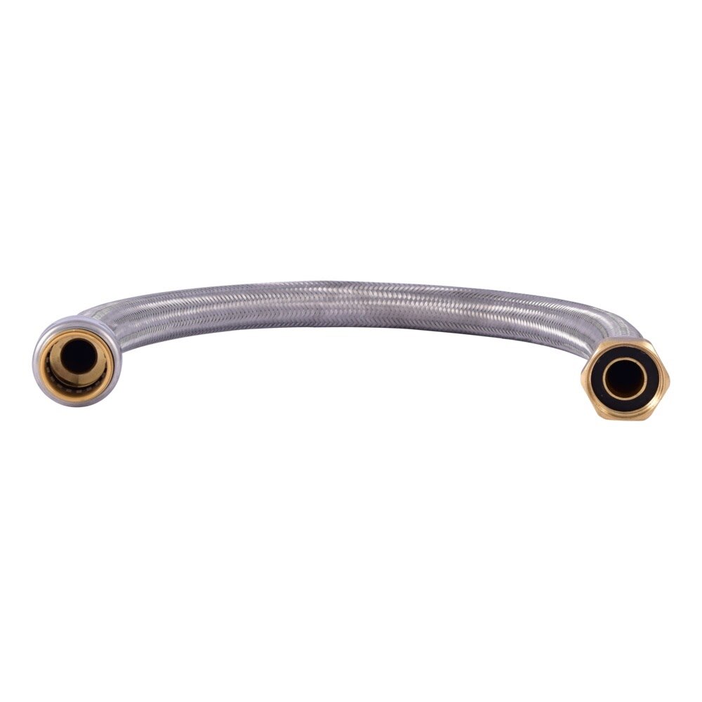 SharkBite UR3088FX24 3/4 in. Push-to-Connect x 3/4 in. FIP x 24 in. Braided Water Heater Connector - 3