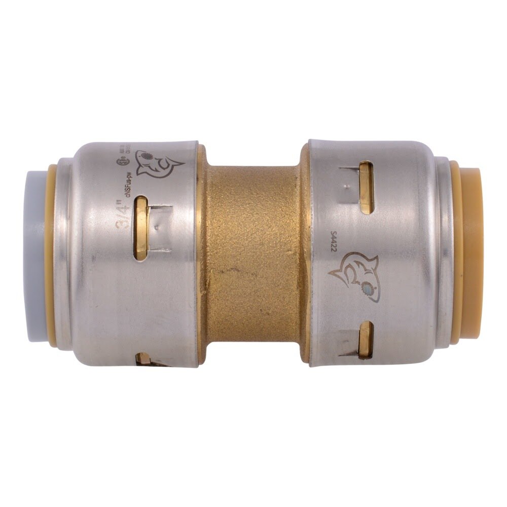 SharkBite UR4016A 3/4 in. PB x 3/4 in. CTS Max Push to Connect Transition Coupling - 2