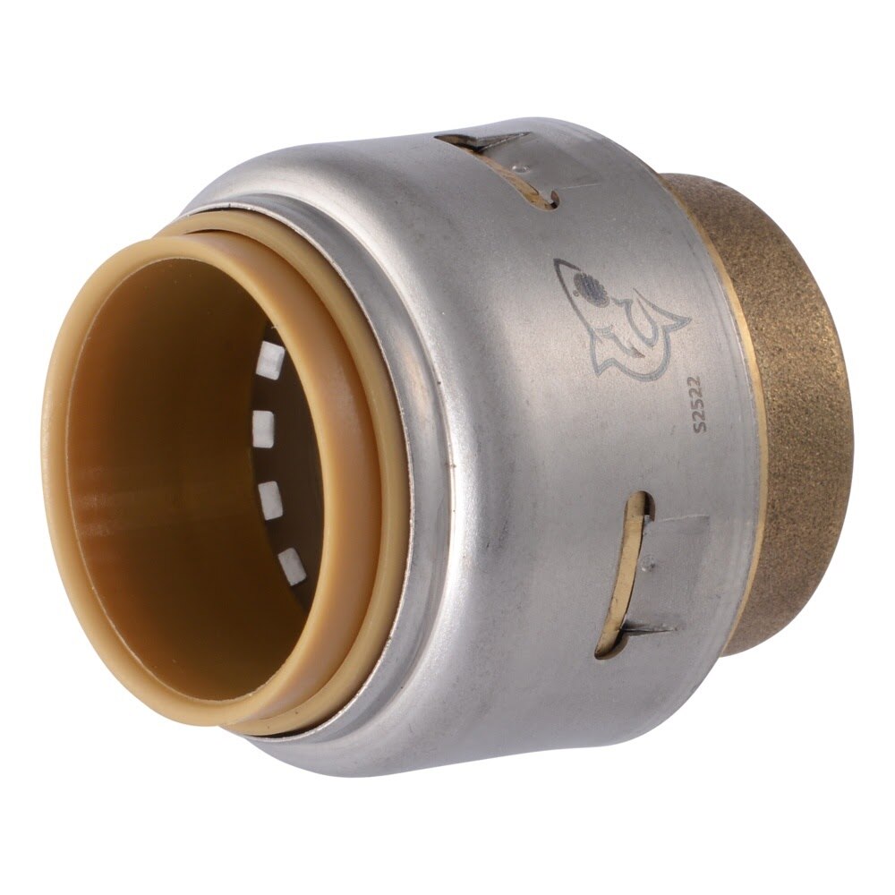 SharkBite UR518A 3/4 in. Max Push-to-Connect Brass End Stop Fitting