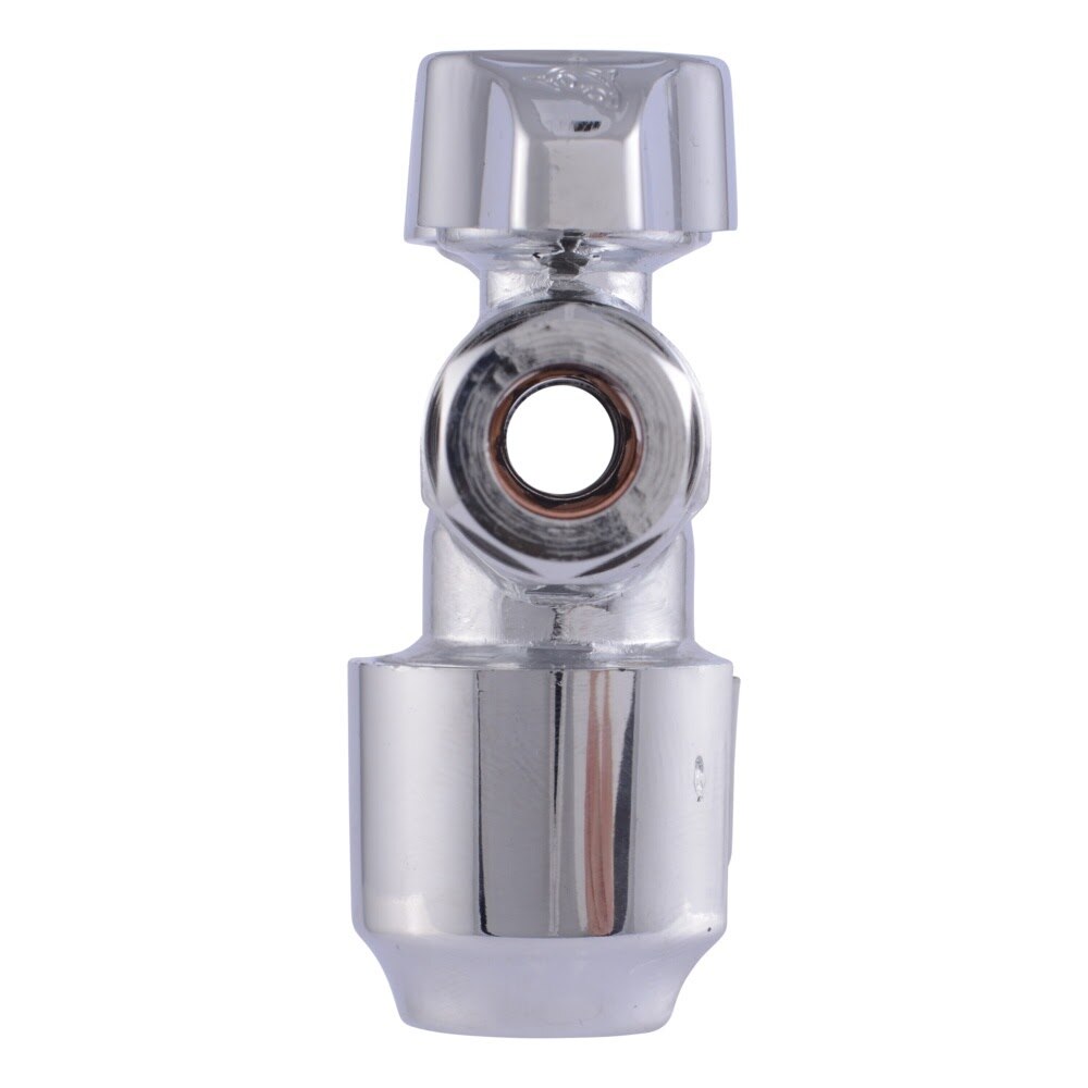 SharkBite URDS123838 1/2 in. Push-to-Connect x 3/8 in. OD Compression x 3/8 in. OD Compression Dual Stop Valve - 3