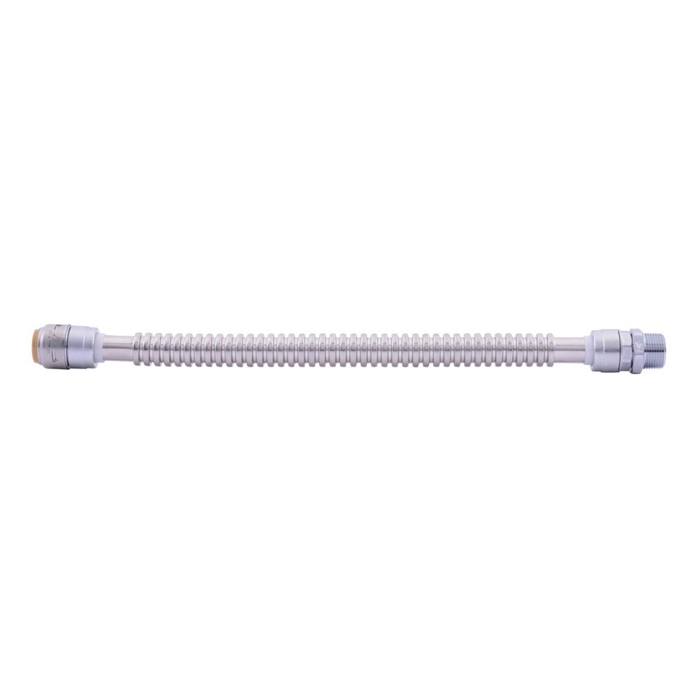 SharkBite URSS3134FX18 3/4 in x 3/4 in MIP 18 in Stainless Steel Corrugated Water Heater Connector - 2