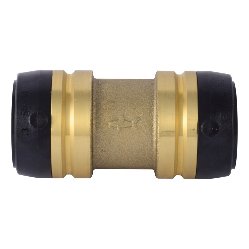 SharkBite UXL0135 1-1/4 in. x 1-1/4 in. Push-to-Connect Brass Coupling - 2