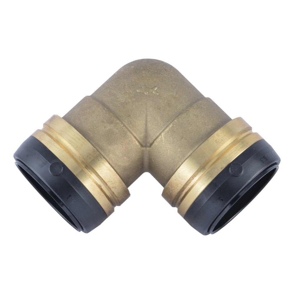 SharkBite UXL0254 2 in. x 2 in. Brass Push to Connect 90 Degree Elbow - 2
