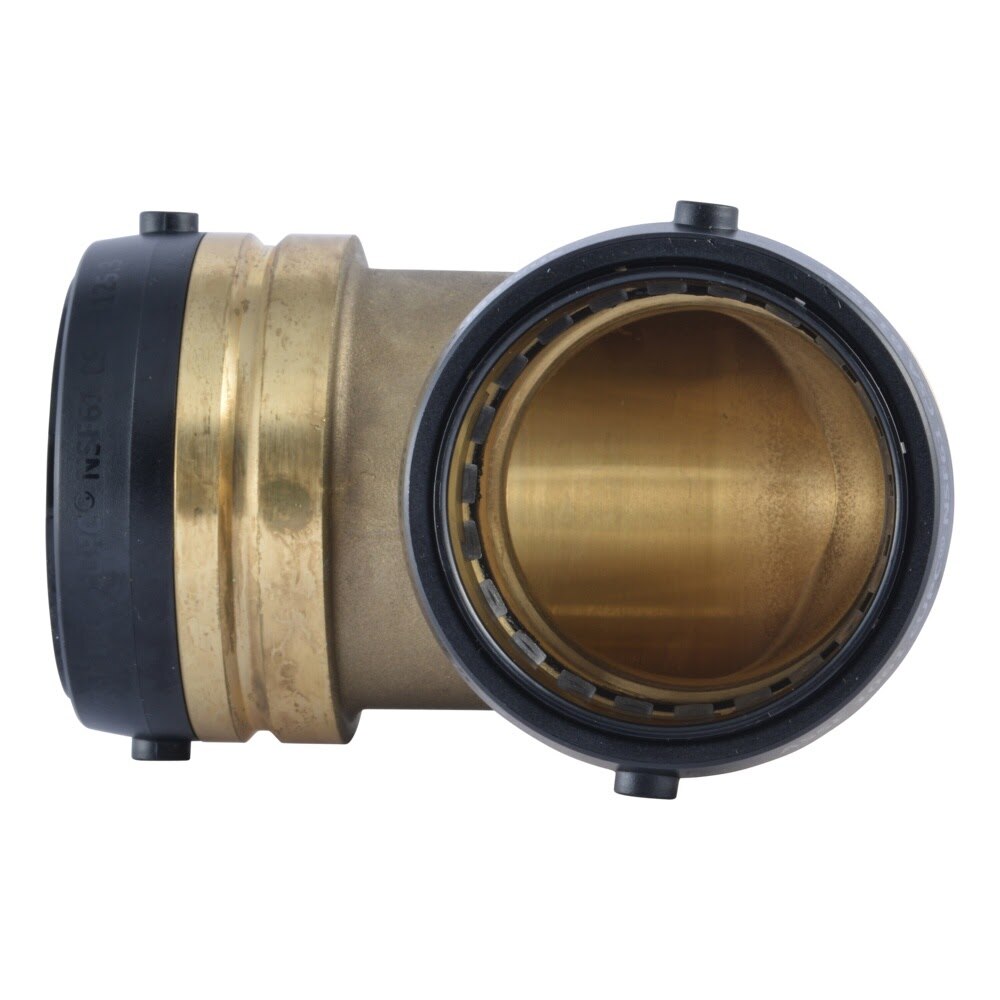SharkBite UXL0254 2 in. x 2 in. Brass Push to Connect 90 Degree Elbow - 3