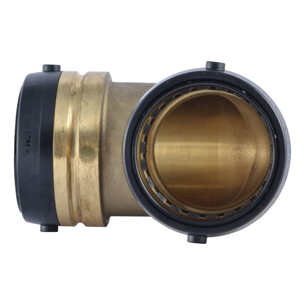 SharkBite UXL0254 2 in. x 2 in. Brass Push to Connect 90 Degree Elbow - 3