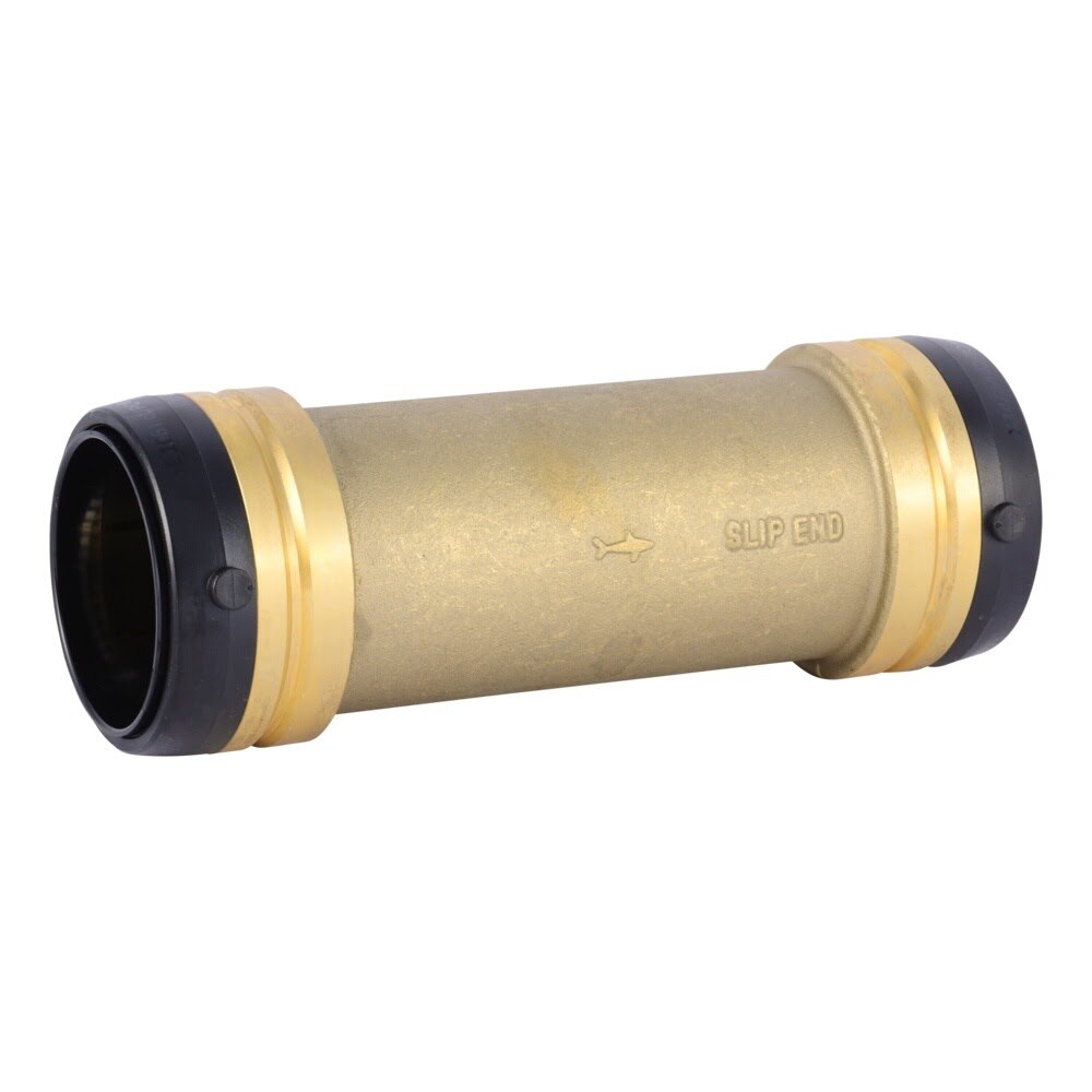 SharkBite UXL0654 2 in. x 2 in. Push Slip Coupling for Copper and CPVC Pipe Repair