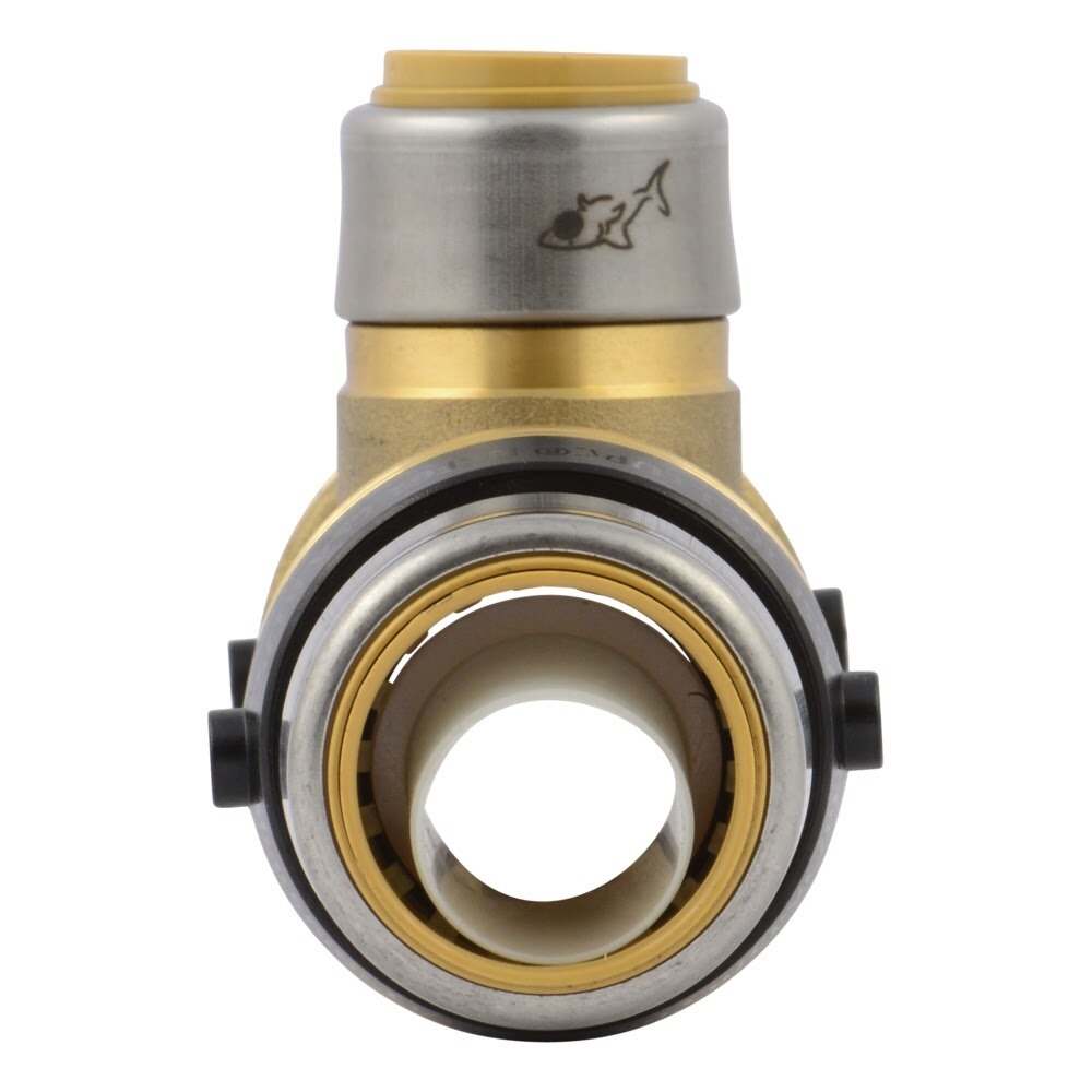 SharkBite UXL08352822 1-1/4 in x 1 in x 3/4 in Push-to-Connect Lead-Free Brass Reducing Tee - 3
