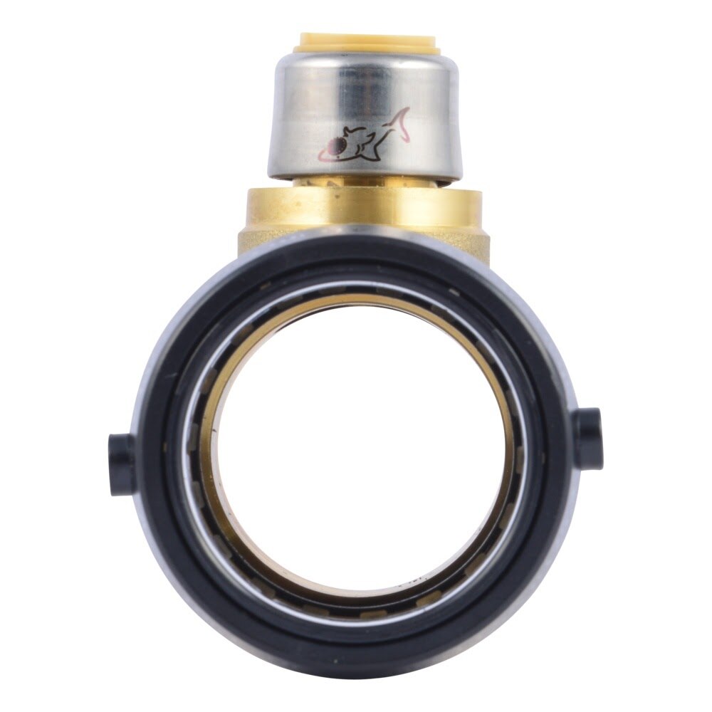 SharkBite UXL08414116 1-1/2 in. x 1-1/2 in. x 1/2 in. Push-to-Connect Brass Reducing Tee - 3