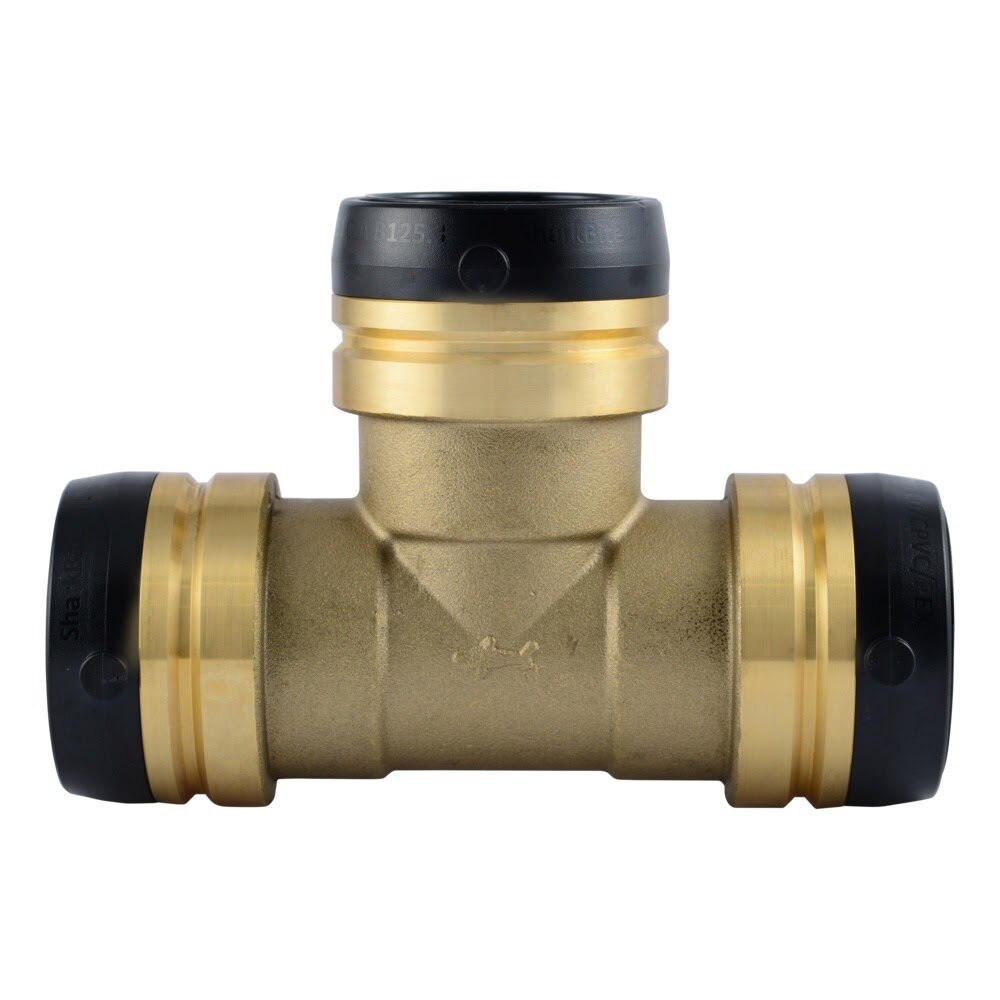 SharkBite UXL0841 1-1/2 in. x 1-1/2 in. x 1-1/2 in. Brass Push-to-Connect Equal Tee - 2