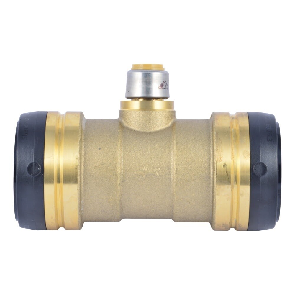 SharkBite UXL08545416 2 in x 2 in x 0.5 in Reduced Tee Push Fit Lead Free Brass - 2