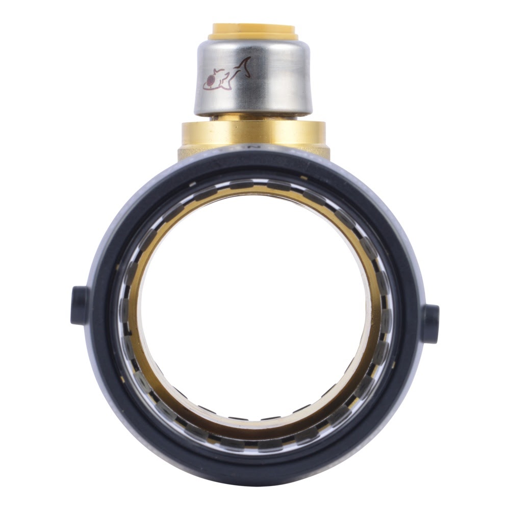 SharkBite UXL08545416 2 in x 2 in x 0.5 in Reduced Tee Push Fit Lead Free Brass - 3