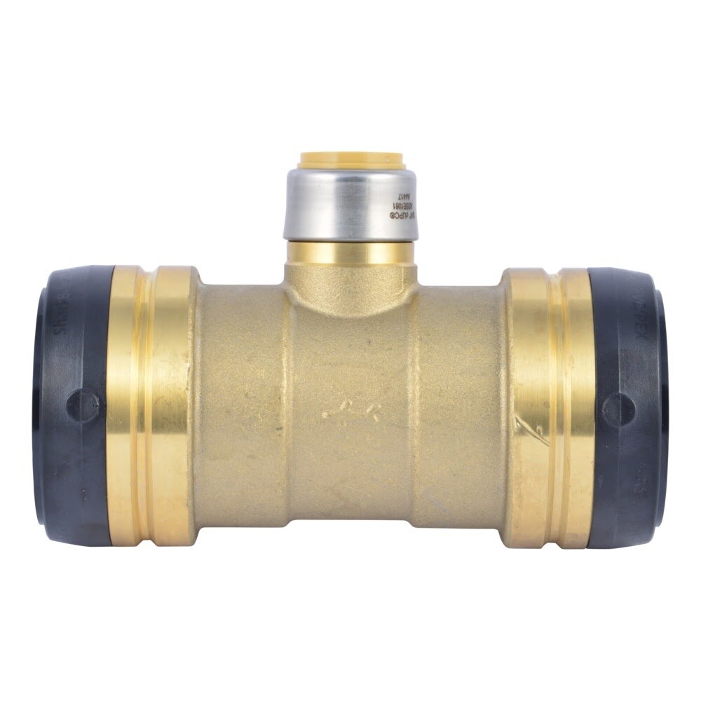 SharkBite UXL08545422 2 in. x 2 in. x 3/4 in. Brass Push-to-Connect Reducing Tee - 2