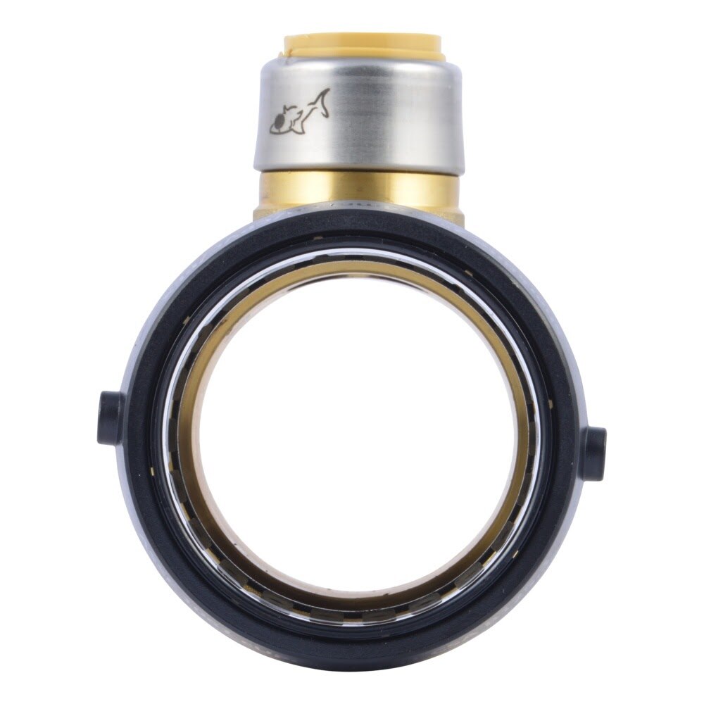 SharkBite UXL08545422 2 in. x 2 in. x 3/4 in. Brass Push-to-Connect Reducing Tee - 3
