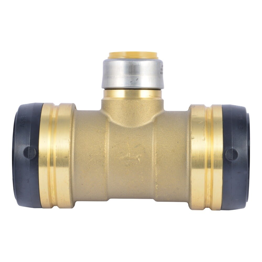 SharkBite UXL08545428 2 in. x 2 in. x 1 in. Push to Connect Brass Reducing Tee Fitting - 2