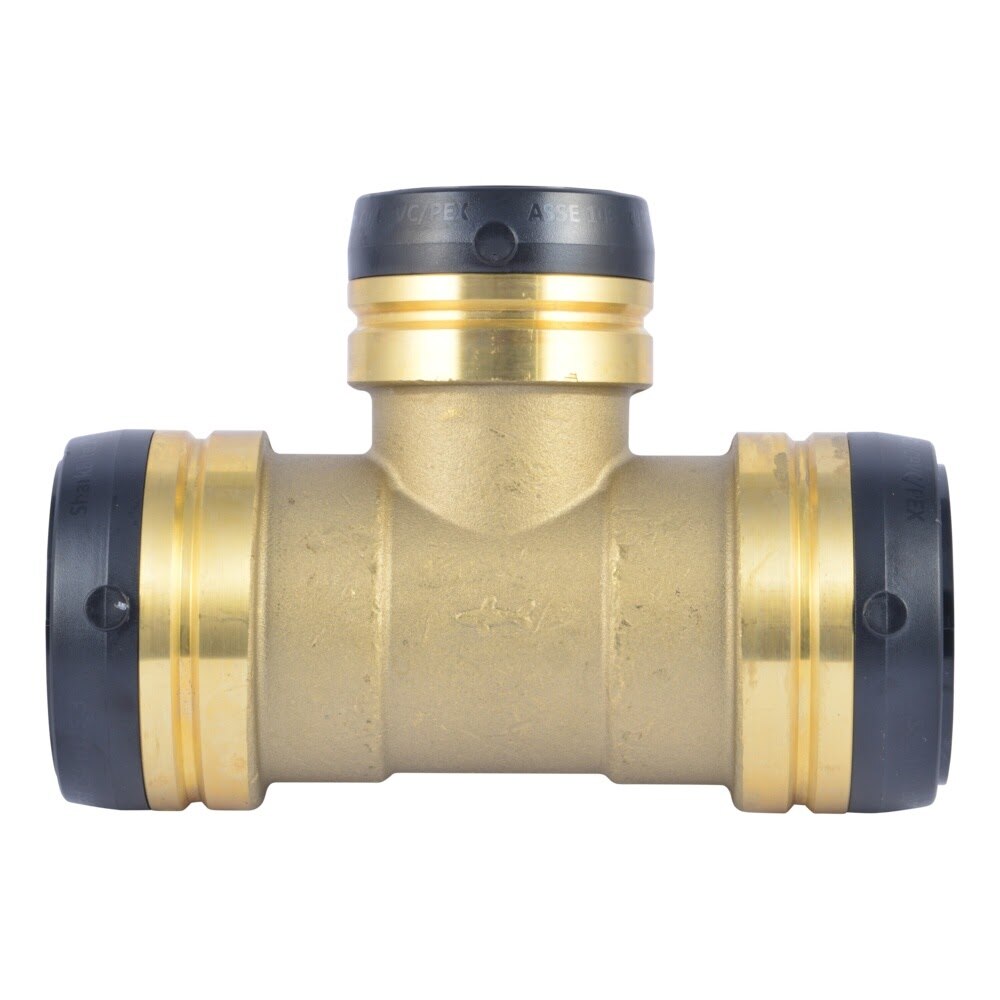 SharkBite UXL08545441 2 in. x 2 in. x 1-1/2 in. Push to Connect Brass Reducing Tee - 2