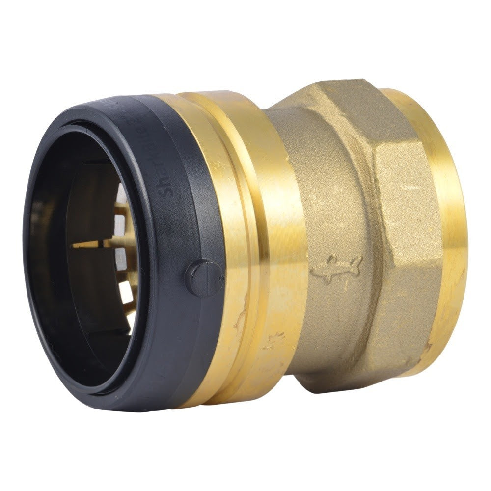 SharkBite UXL115450F 2 in. x 2 in. Brass FNPT Push Female Adapter