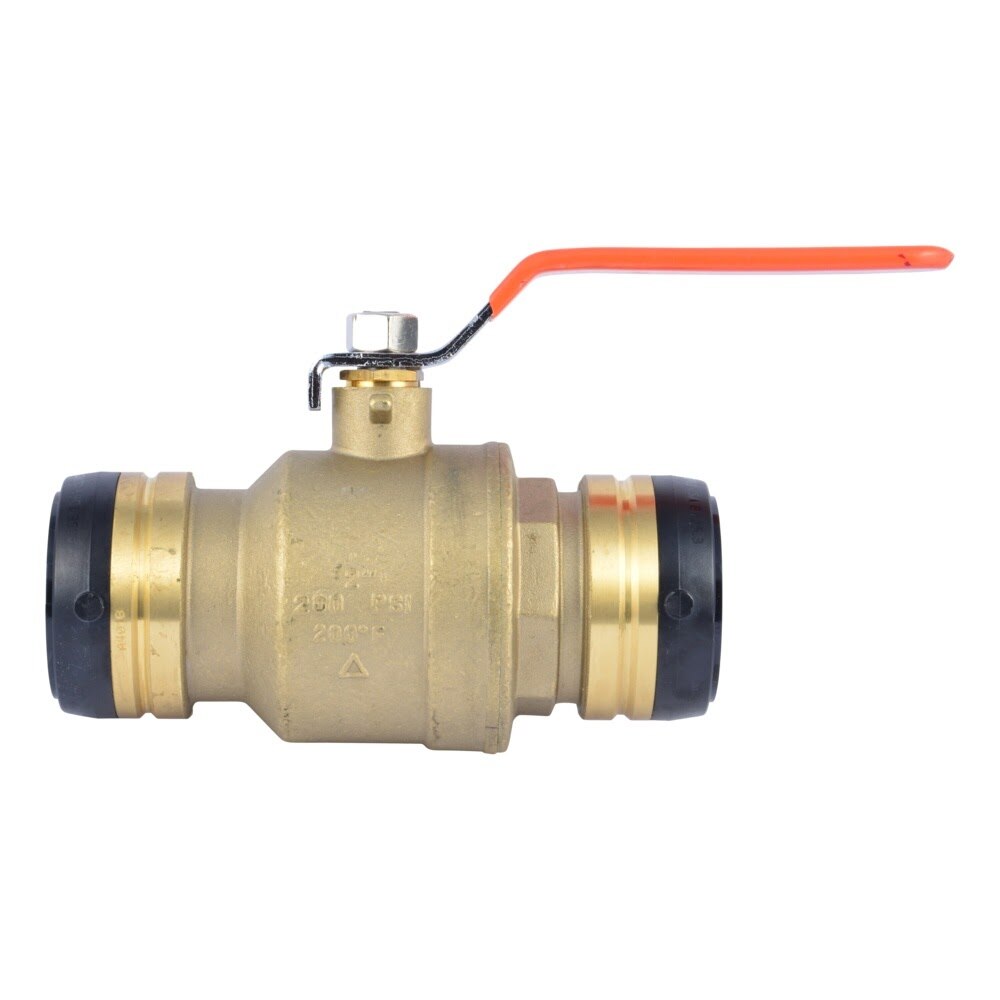 SharkBite UXLBV54 2 in. x 2 in. Lead Free Brass Push-to-Connect Quarter-Turn Ball Valve - 2