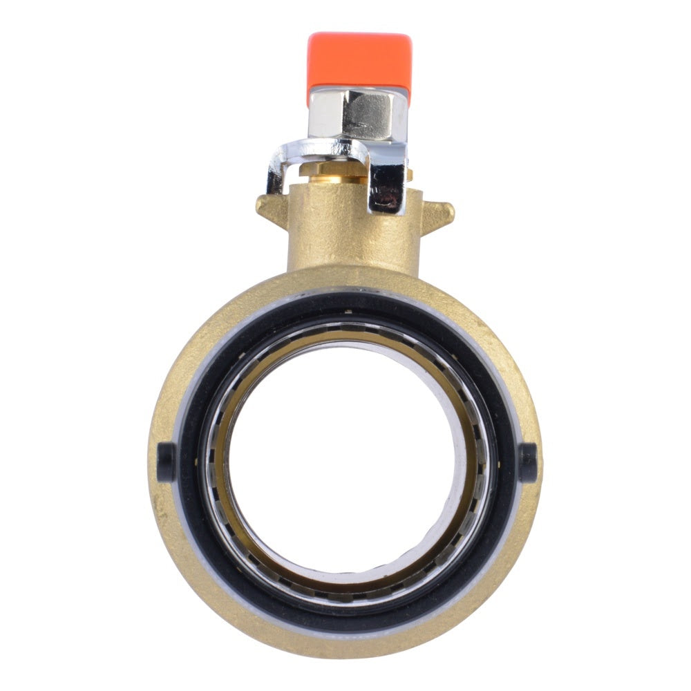 SharkBite UXLBV54 2 in. x 2 in. Lead Free Brass Push-to-Connect Quarter-Turn Ball Valve - 3