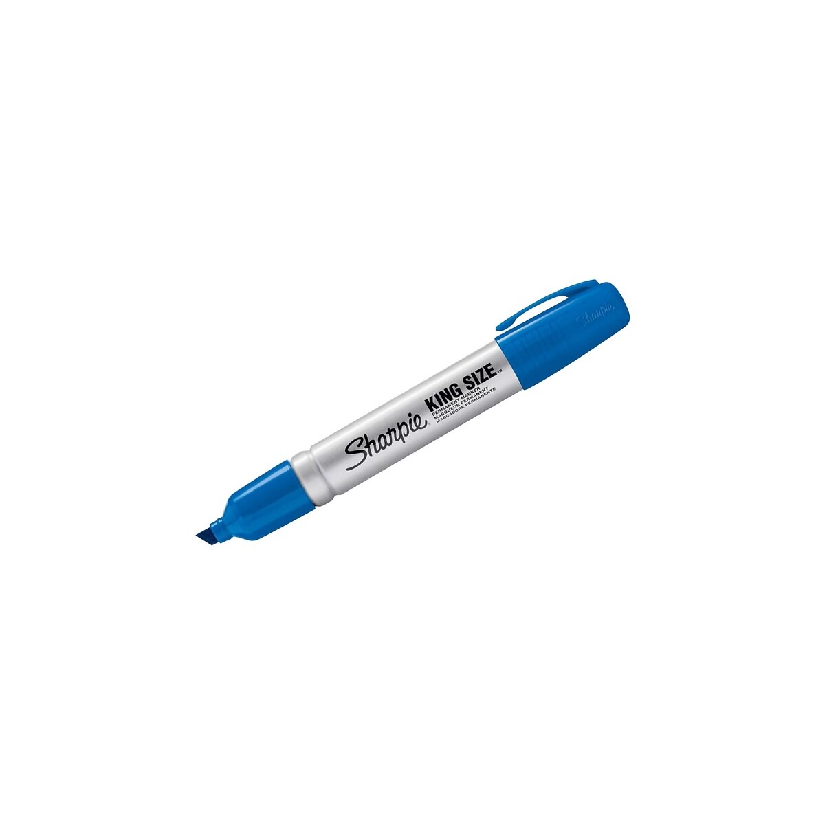 Sharpie 15003 King Size Blue Permanent Marker with Chisel Tip