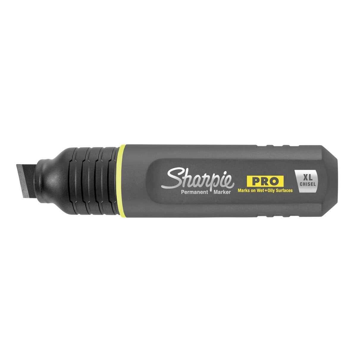 Sharpie 2178493 PRO XL Chisel Tip Black Permanent Marker for Wet and Oily Surfaces (4 Pack) - 2