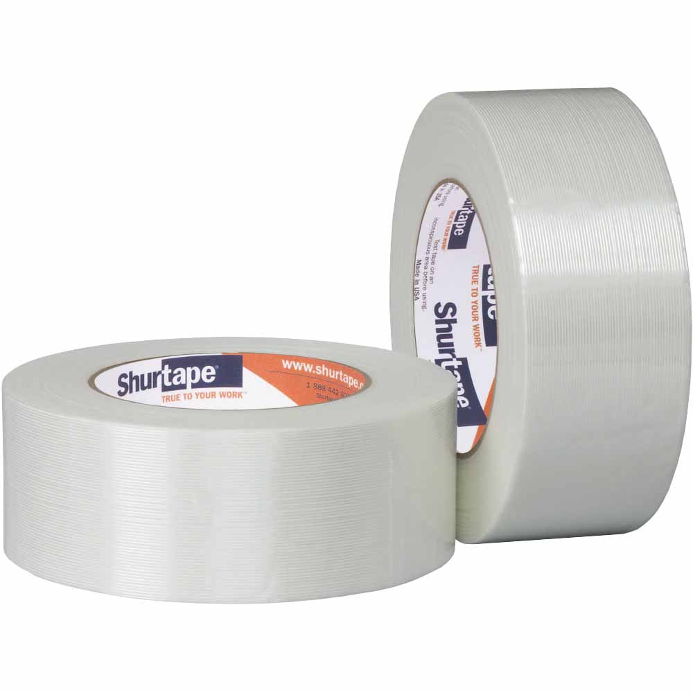 Shurtape 101373 GS 521 High Performance Grade 1/2" Strapping Tape, 12mm x 55m