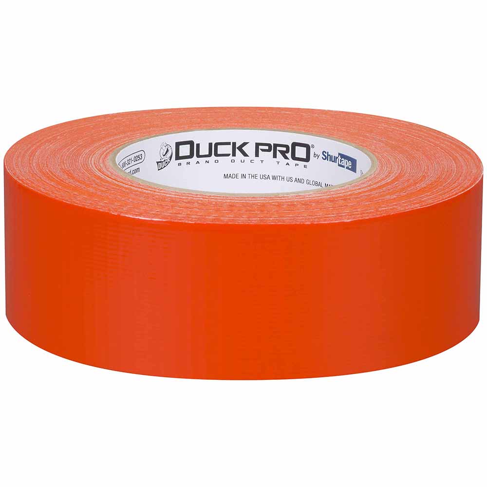 Shurtape 105468 PC 009 C Duck Pro 9Mil 48mm x 55m Orange Contractor Grade, Colored Cloth Duct Tape