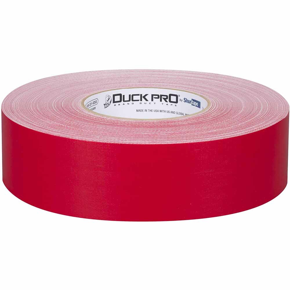 Shurtape 105487 PC 657 Duck Pro 14.5Mil 48mm x 55m Red Heavy Duty, Co-Extruded Cloth Duct Tape