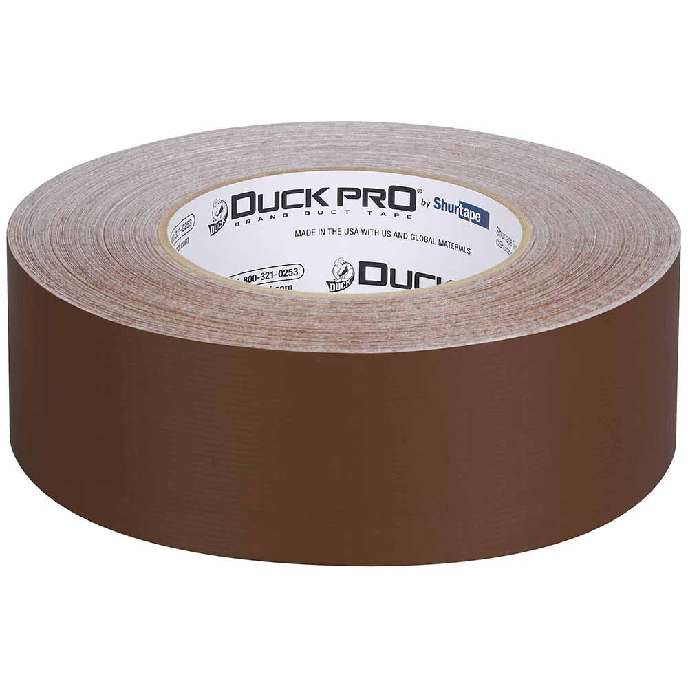 Shurtape 105505 PC 618C Duck Pro 10Mil 48mm x 55m Brown Industrial Colored Cloth Duct Tape