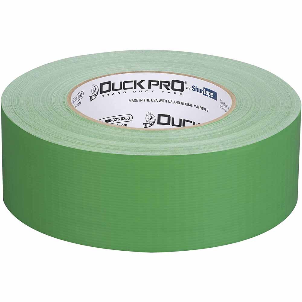 Shurtape 105507 PC 618C Duck Pro 10Mil 48mm x 55m Green Industrial Colored Cloth Duct Tape