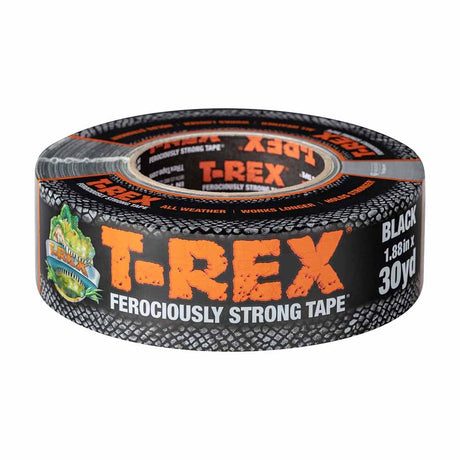 Shurtape 105654 2" x 30 yd Black T-Rex Super-Tough Premium Duct Tape