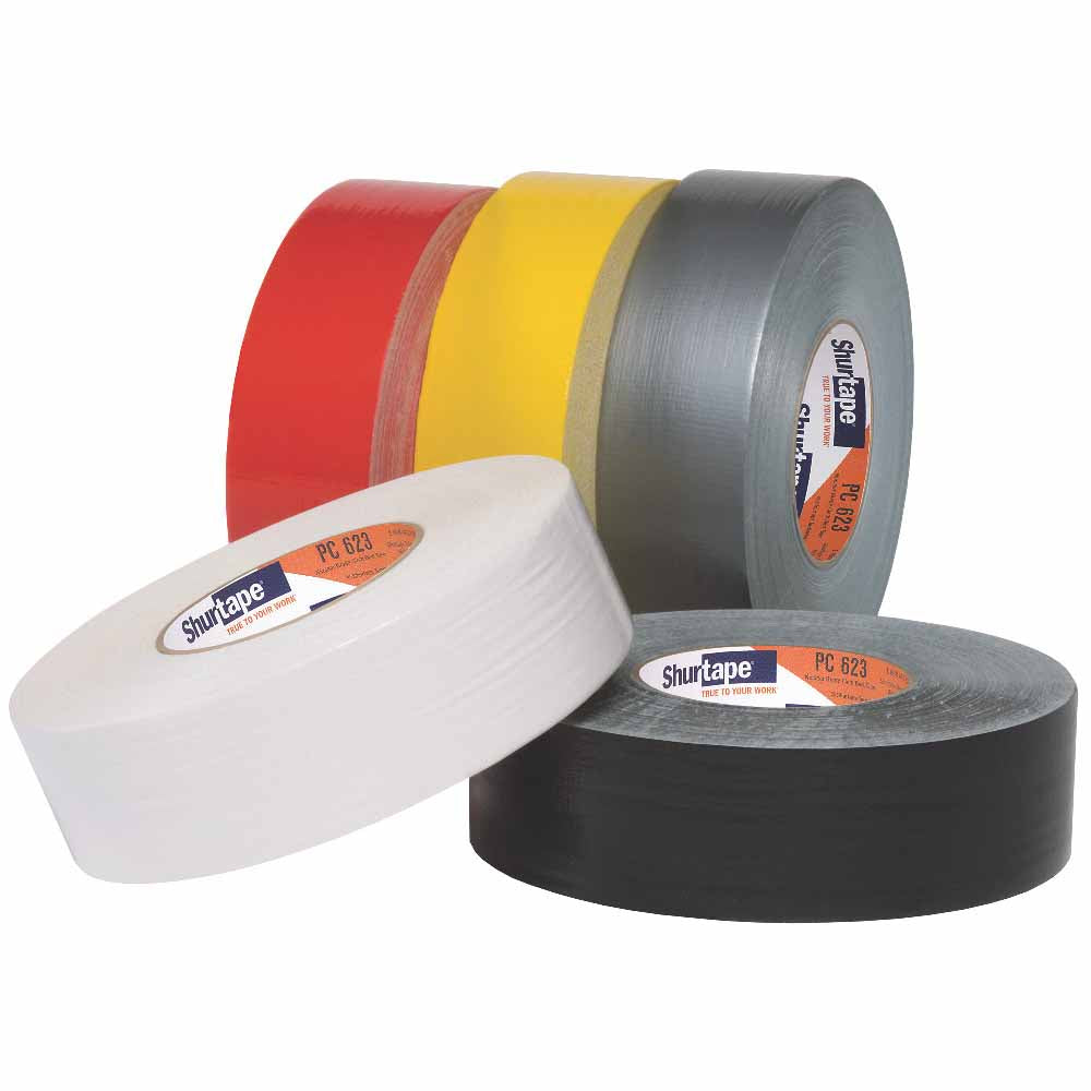 Shurtape 203751 PC 623 Nuclear Grade 2" Cloth Duct Tape, Red, 48mm x 55m