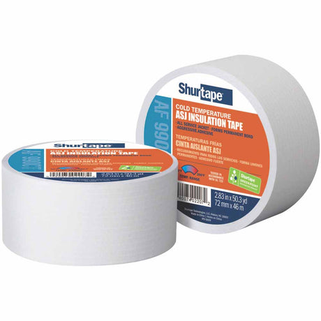 Shurtape 232242 AF 990CT Cold Temperature 3" ASJ Tape, White, 72mm x 46m
