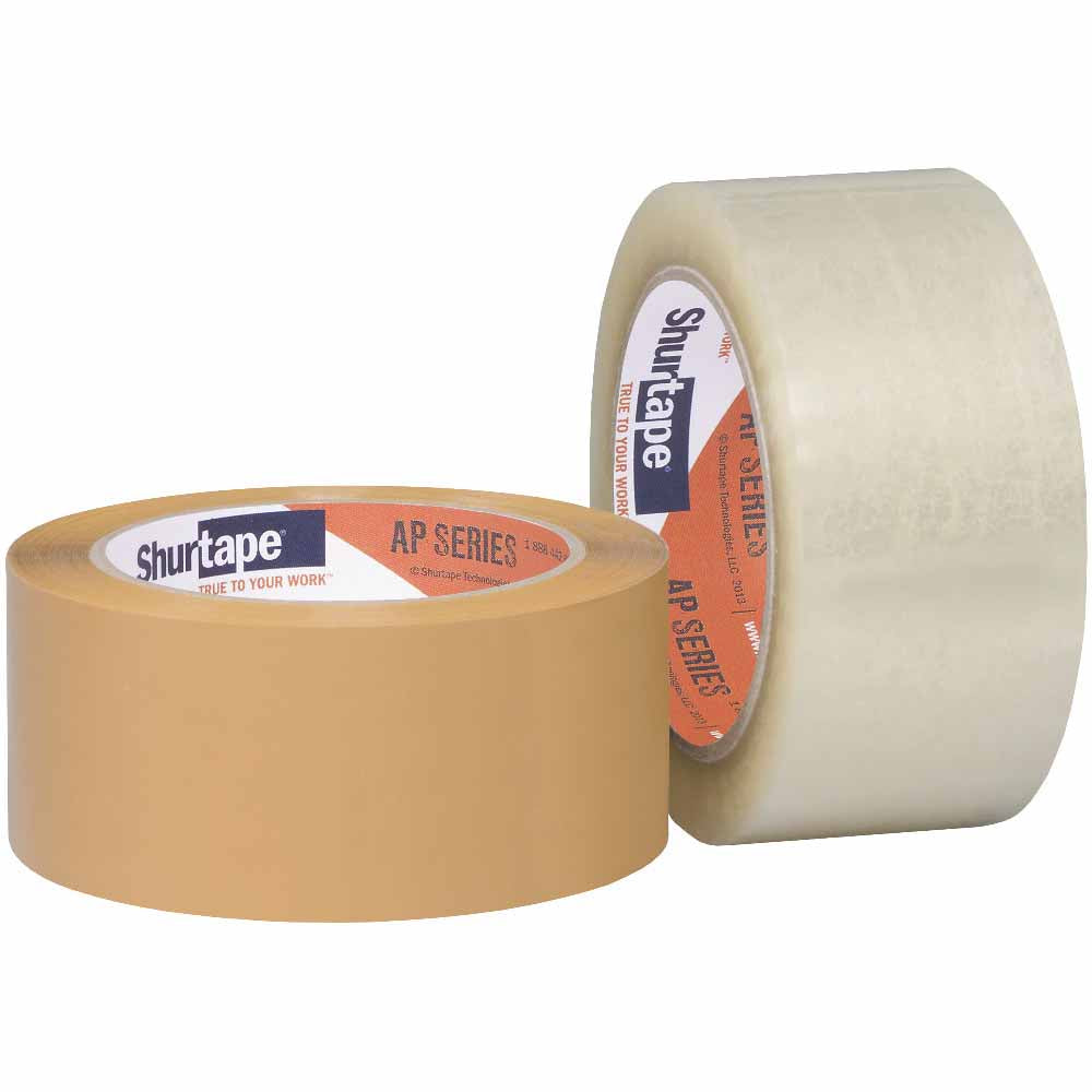 Shurtape 232517 AP 180 Pro. Grade Acrylic 3" Packaging Tape, Clear, 72mm x 100m