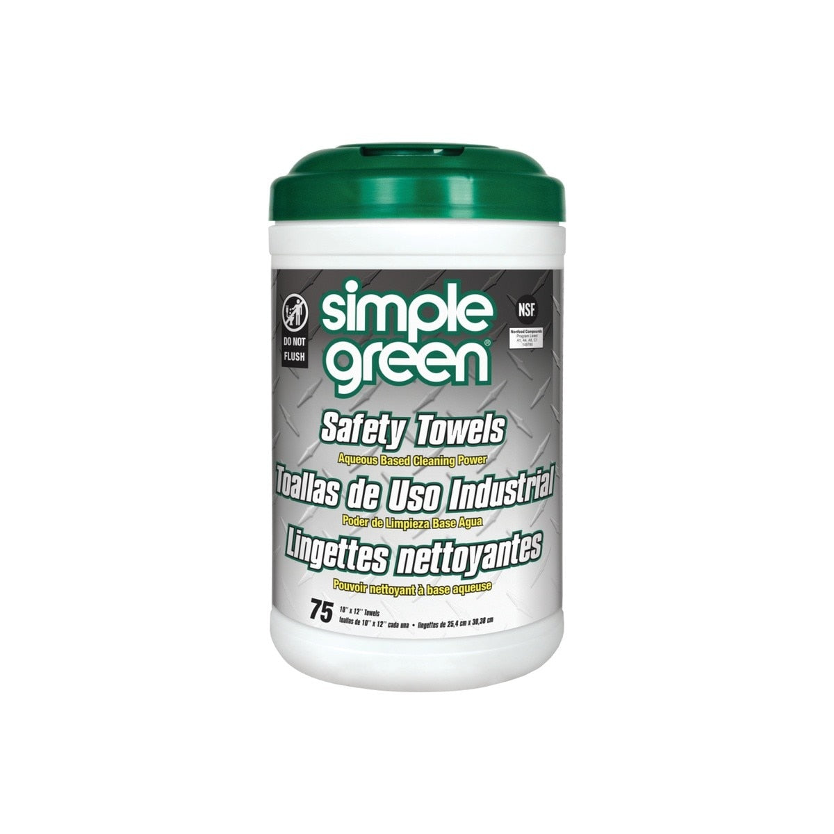 Simple Green 13351 Multi-Purpose Safety Towels 10 in x 12 in for Multi-Surface Cleaning (75 Count) - 4