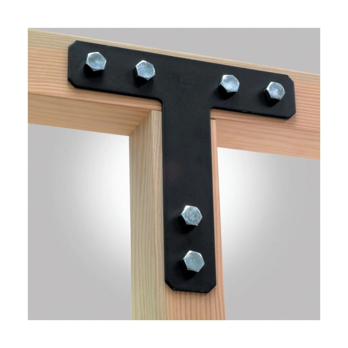 Simpson Strong-Tie 1212HTPC (12" x 12") 7ga HLPC Heavy L-Shaped Black Powder-Coated Strap Tie - 4