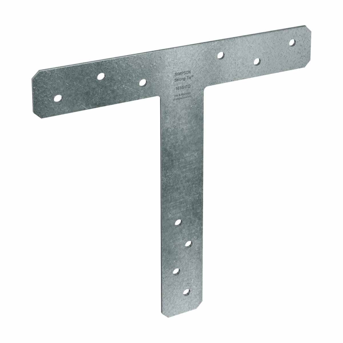 Simpson 1616HTQ Strong-Tie 16 x 16" 7-Gauge Hot-Dip Galvanized Heavy T Strap for Structural Wood Connections