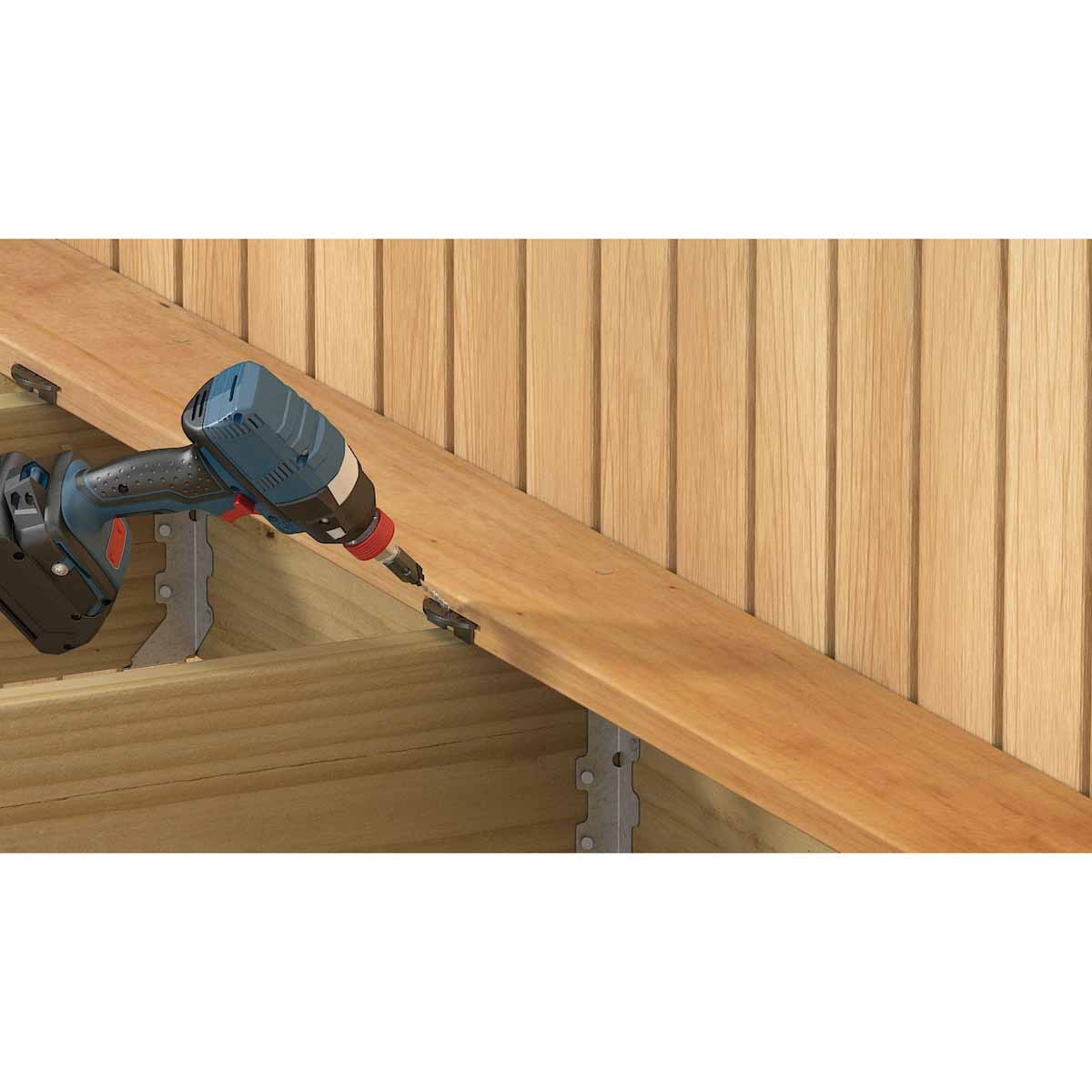 Simpson 175-EB TT Strong-Tie Simpson Hidden Deck Fastener Kit with Screws (175 Pack) for Invisible Deck Board Installation - 9