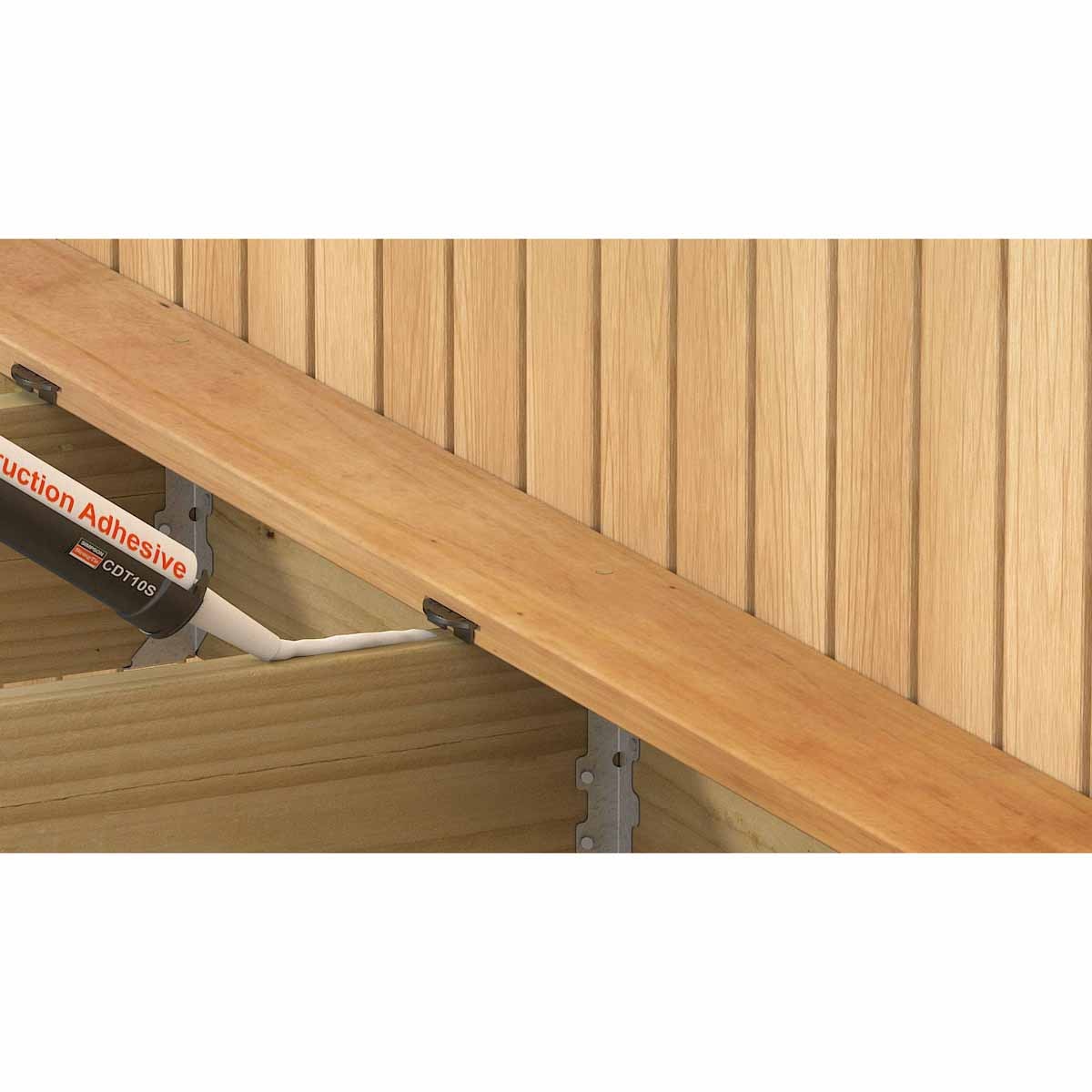 Simpson 175-EB TT Strong-Tie Simpson Hidden Deck Fastener Kit with Screws (175 Pack) for Invisible Deck Board Installation - 10
