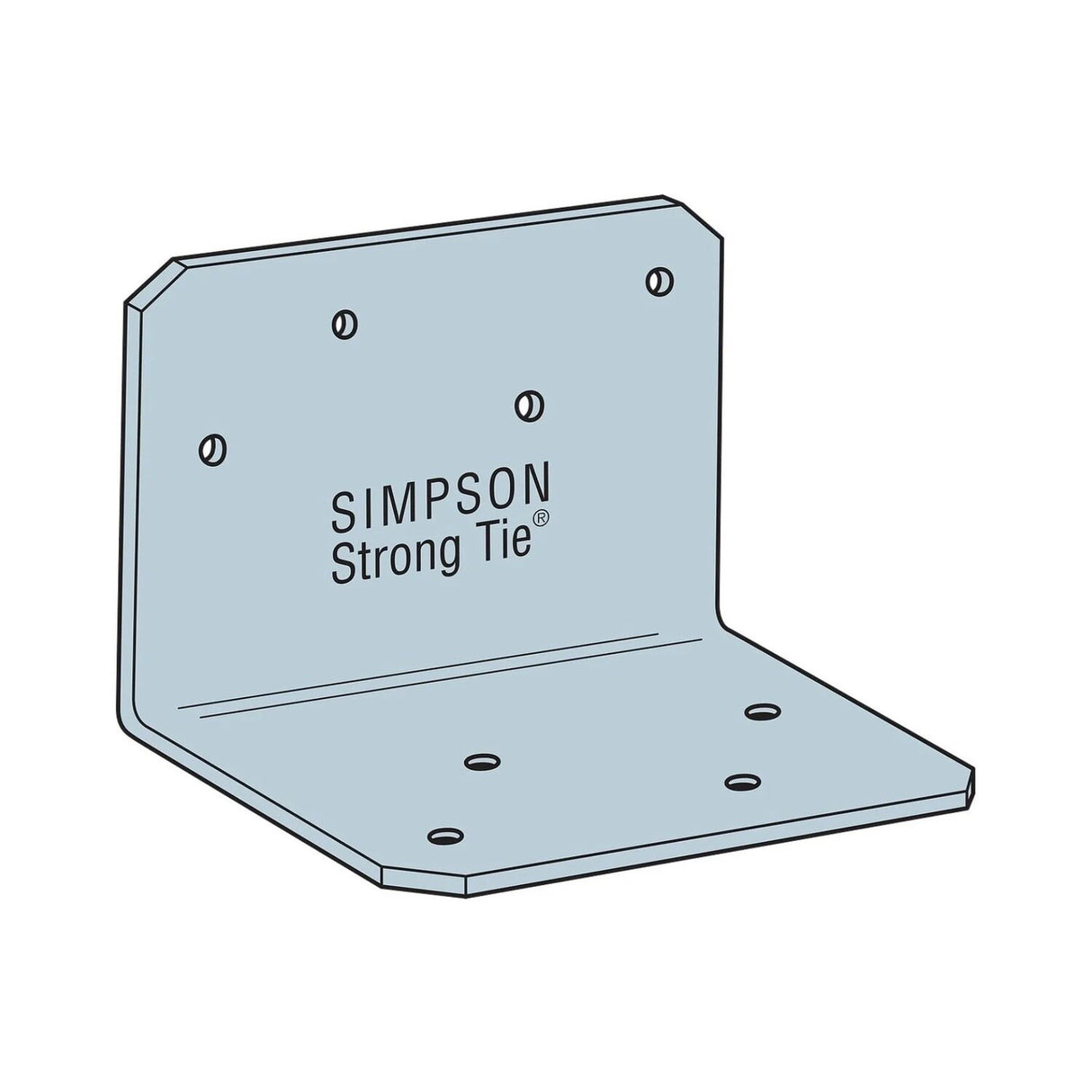 Simpson Strong-Tie A23Z (2" x 1-1/2" x 2-3/4") 18Ga ZMAX A Angle for Wood Applications - 2