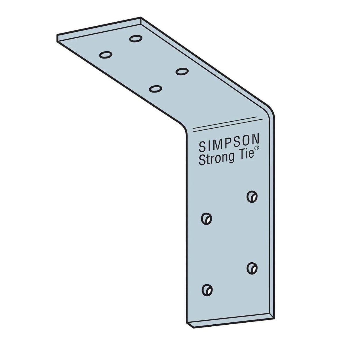 Simpson A33 Strong-Tie Galvanized Angle for Wood Framing Applications - 2